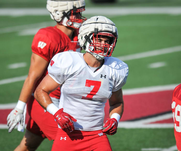Wisconsin inside linebacker Spencer Lytle (Credit: Dave Kallmann / Milwaukee Journal Sentinel via Imagn Content Services, LLC)
